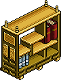 Scholar's Bookshelf Habbo Origins rare