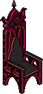 Night Lotus Gothic Chair Habbo Origins rare