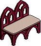 Lotus Gothic Sofa Habbo Origins rare