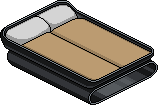 Sand Double Bed Habbo Origins rare