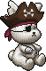 Captain Cottontail Habbo Origins rare