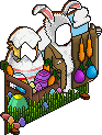 Bunny the Carrot Dealer Habbo Origins rare