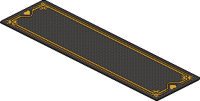 Black carpet Habbo Origins rare