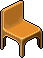 Tangerine Orange Chair Habbo Origins rare