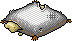 Damaged White Lace Pillow Habbo Origins rare