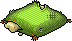Damaged Green Wooly Pillow Habbo Origins rare