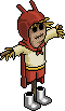 Red Devil Scarecrow Habbo Origins rare