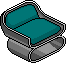 Marrs Green Armchair Habbo Origins rare
