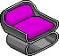 Magenta Armchair Habbo Origins rare