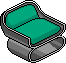 Mint Armchair Habbo Origins rare
