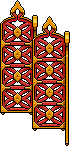 Regal Carved Cedar Divider Habbo Origins rare