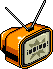 Portable Orange TV Habbo Origins rare