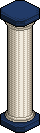 Midnight Blue Marble Pillar Habbo Origins rare