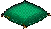 Jade Fluffy Pillow Habbo Origins rare