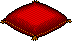 Red Silk Pillow Habbo Origins rare