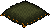 Black Leather Pillow Habbo Origins rare