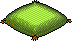 Green Wooly Pillow Habbo Origins rare