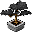 Charcoal Leaf Bonsai Habbo Origins rare