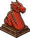 Fire Dragon Lamp Habbo Origins rare