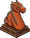 Bronze Dragon Lamp Habbo Origins rare