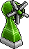 Green Powered Fan Habbo Origins rare