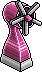 Fuchsia Powered Fan Habbo Origins rare