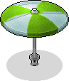 Green Parasol Habbo Origins rare