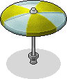 Yellow Parasol Habbo Origins rare