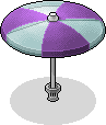 Violet Parasol Habbo Origins rare