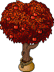 Sacked Apple Tree (Red) Habbo Origins rare