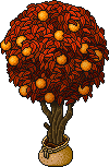 Sacked Orange Tree (Red) Habbo Origins rare