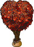 Sacked Peach Tree (Red) Habbo Origins rare