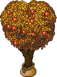 Sacked Peach Tree (Yellow) Habbo Origins rare