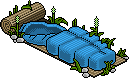 Blue Sleeping Bag Habbo Origins rare