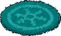 Dave's Snowflake Rug Habbo Origins rare