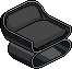 Black Armchair Habbo Origins rare
