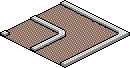 Beige Corner Track Habbo Origins rare