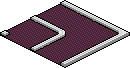 Mauve Corner Track Habbo Origins rare