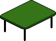 Forest Green Dining Table Habbo Origins rare