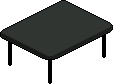 Charcoal Dining Table Habbo Origins rare