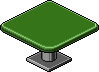 Forest Green Square Dining Table Habbo Origins rare