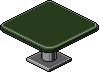 Deep Moss Square Dining Table Habbo Origins rare