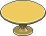 Sunflower Yellow Round Dining Table Habbo Origins rare