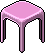 Sakura Pink Occasional Table Habbo Origins rare