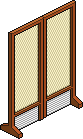 White Oriental Screen Habbo Origins rare