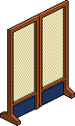 Midnight Blue Oriental Screen Habbo Origins rare