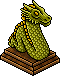 Army Green Dragon Lamp
