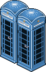 Azure Surf Phone Box Habbo Origins rare