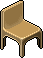 Bronze Gold Chair Habbo Origins rare