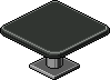 Charcoal Square Dining Table Habbo Origins rare